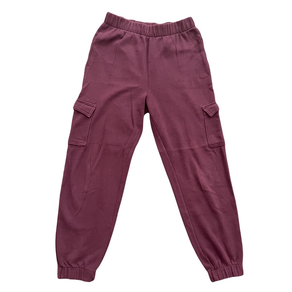 Hollister burgundy sweatpants